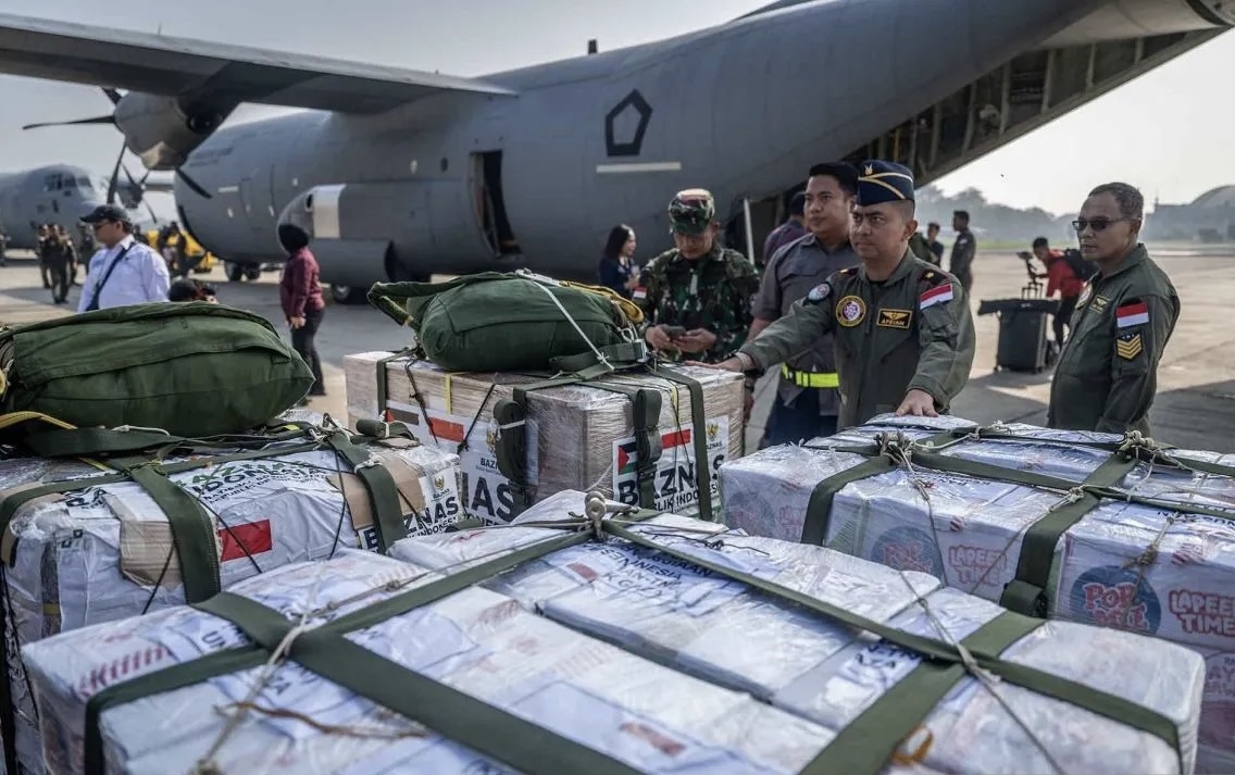 RI Kembali Kirim Bantuan Dengan Metode Air Drop Untuk Warga Gaza